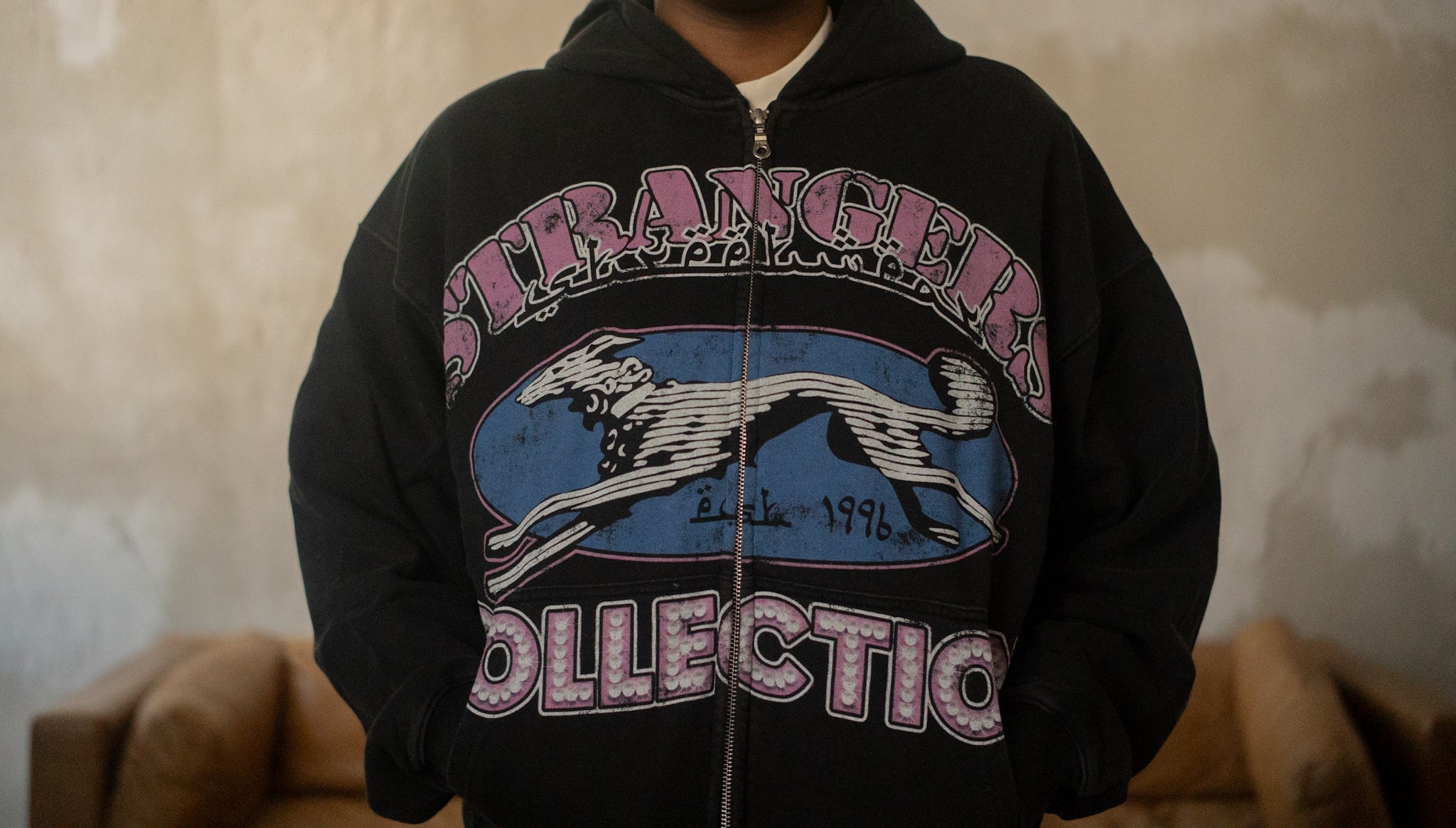Grey Hound Zip Hoodie